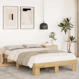 vidaXL Cadru de pat fără saltea 120x200 cm din lemn masiv de stejar 851950
