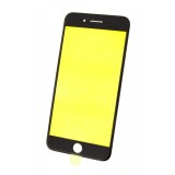 Geam Sticla OCA + Rama iPhone 8 Plus Negru, Componenta Display Telefon