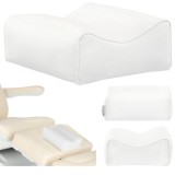 Scaun Pedichiura Enzo Alb, Suport Picior Reglabil, Odihna pentru Salon, Tratament Podologie, Antibacterian, 25x23x12cm