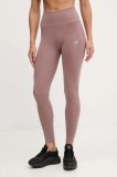 New Balance leggins de antrenament culoarea maro, cu imprimeu, WP51126EAS
