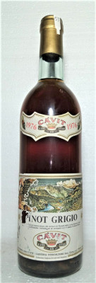 55 -vin PINOT GRIGIO CAVIT, cl 72 gr 11,5 recoltare 1973 foto