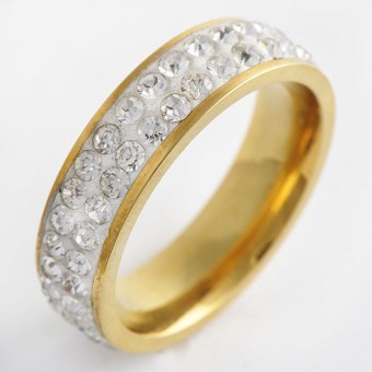 Inel/Verigheta Shine Crystals inox placat aur 18K Inel/Verigheta Shine Crystals inox placat aur 18K