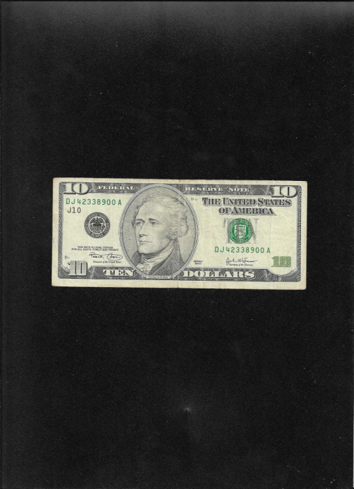 Statele Unite ale Americii USA SUA 10 dollars 2003 seria42338900
