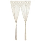 VidaXL Perdea macrame, 140 x 240 cm, bumbac