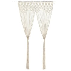 vidaXL Perdea macrame, 140 x 240 cm, bumbac