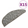 Covorase pentru trepte scara, 15 buc., antracit, 56x17x3 cm