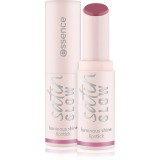 essence satin GLOW ruj cremos cu finisaj satinat culoare 04 Let&acute;s Get Mauvin 3.5 g