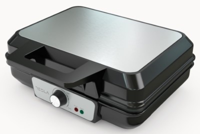 Waffle-maker Tesla WM200BX, 1000WTermostat ajustabil, Negru-Inox foto