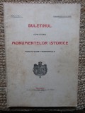BULETINUL COMISIUNII MONUMENTELOR ISTORICE , PUBLICATIE TRIMESTRIALA , ANUL II , NR. 1 ,IANUARIE -DECEMBRIE 1909