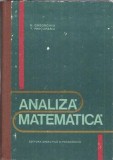 Cumpara ieftin Analiza Matematica N. Gheorghiu T. Precupanu Editura Didactica si Pedagogica 1979 Carte Studiu Educatie