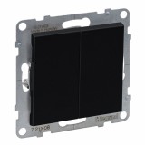 Intrerupator cap scara dublu Legrand Suno negru 721408