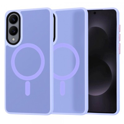 Husa MagSafe pentru Samsung Galaxy S25 Edge S937, Techsuit, HaloFrost, Mov Deschis foto
