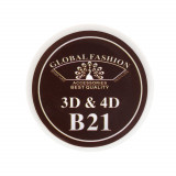 Cumpara ieftin Gel Plastilina 4D Global Fashion, Maro Inchis 7g, B21