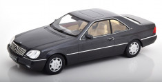 Macheta Mercedes 600 SEC (C140) 1992 antracit - KK Models 1/18 foto