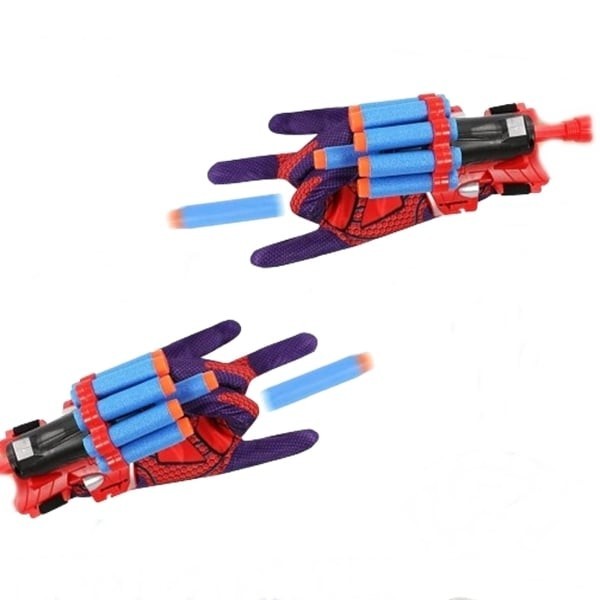 Set doua Manusi lansator cu 14 ventuze din burete SpiderManDEPOX&reg;, rosu