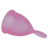 Cupă menstruală NINA KIKI Menstrual Cup S, din silicon medical, protecție p&acirc;nă la 12 ore, mărime S, roz