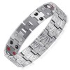 Bratara magnetica din otel inoxidabil, silver, model SY116
