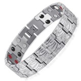 Bratara magnetica din otel inoxidabil, silver, model SY116