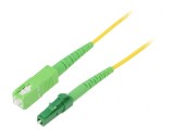Patch cord fibră optică OS2 LC/APC SC/APC 3m LSZH galben, Logilink