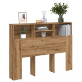 Cumpara ieftin Tăblie de pat cu dulap, stejar artizanal , 140x19x103,5 cm