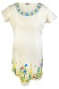 Rochie dama casual RD2, crem , marimea XL, Bumbac