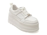 Pantofi sport GRYXX albi, 61618, din piele naturala