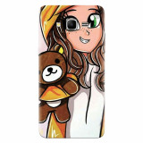 Husa silicon pentru Samsung Grand Prime, Girl With Little Bear