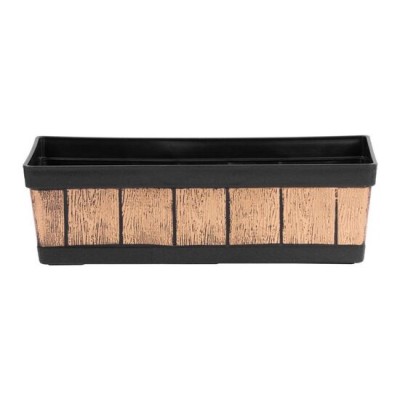 Ghiveci pentru flori, Strend Pro, model efect lemn, 47x15x17 cm GartenVIP DiyLine foto