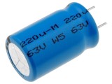 Condensator electrolitic low ESR 220uF 63V 12,5x20mm THT