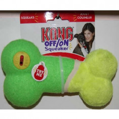 Jucarie caini, OFF-ON SQUEAKER BONE Medium, 16cm, Kong foto