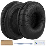 Set 2 bureti pentru casti JBL Tune 520BT, 520 BT, 520C, 510BT, 510 BT, 500BT, 500 BT, T460 BT, T450 BT, On-Ear - Negru - Piele ecologica creponata