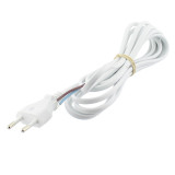 Cablu alimentare AC, 2.5m, 2 fire, culoare alb, cabluri, CEE 7/16 (C) mufa, T143421