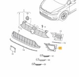 Suport proiector ceata VW Golf Sportsvan, 02.2014-, Rama Bara fata, Fata, partea Stanga, Aftermarket