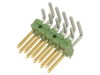 Conector pini tată 10 pini 90&deg; 2,54mm, TE Connectivity