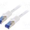 Patch cord S/FTP 6a 3m alb LSZH LOGILINK