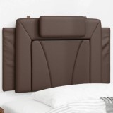 vidaXL Pernă pentru tăblie pat, maro, 80 cm, piele artificială