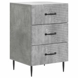 vidaXL Dulap de noapte Gri Beton 43 x 41 x 66,5 cm Lemn prelucrat 894788