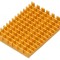 Radiator Extrudat cu Aripioare Aurie Raspberry Pi 40mm