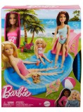 Set Papusa Barbie With Pool Slide (hrj74)