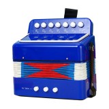 Acordeon Pentru Copii, Flippy, Acordeon Jucarie pentru Educatie Timpurie, 7 butoane 2 bass, Acordeon Instrument Muzical pentru Copii, 18 x 17 x 10 cm,