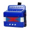 Acordeon Pentru Copii, Flippy, Acordeon Jucarie pentru Educatie Timpurie, 7 butoane 2 bass, Acordeon Instrument Muzical pentru Copii, 18 x 17 x 10 cm,