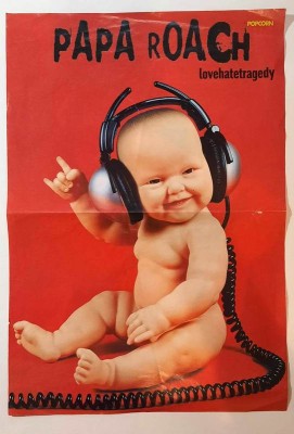 Poster cu fata dubla - PAPA ROACH LOVEHATETRAGEDY + NICK CARTER (POPCORN) foto