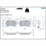 Set placute frana spate DELPHI, Citroen Jumpy, 2016-, Spacetourer, 2016-; Peugeot Expert 2016-, Traveller, 2016-; Toyota Proace, 2016-, spate; puntea