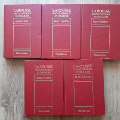 Dictionar enciclopedic Larousse in culori France Loisirs limba franceza 1978