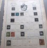 Lot 4 timbre vechi Bavaria (Bayern) 1850&ndash;1875, valori Kreuzer și 1 Mark -A42