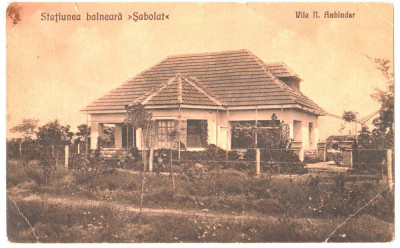 SV * BASARABIA DE SUD * Statiunea Balneara SABOLAT * VILA N. ANBINDER * anii &amp;#039;20 foto