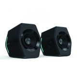 BOXE EDIFIER Gaming 2.0, RMS: 16W (2 x 8W), bass 2.75&quot;,control volum,BT/USB/AUX,sound mode: Music/Game/Movie,12 x LED RGB, frecv. rasp 98Hz-20KHz, 220