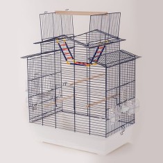 Colivie pentru pasari IZA III - COBALT - 58,5 x 38 x 65 cm foto