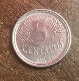 C50 - Moneda foarte veche - Brazilia - 5 centavos - 1994