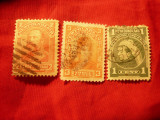 3 Timbre New Found Land colonie britanica 1897 - Fam. Regala,val.1 ,2,3C stamp., Stampilat